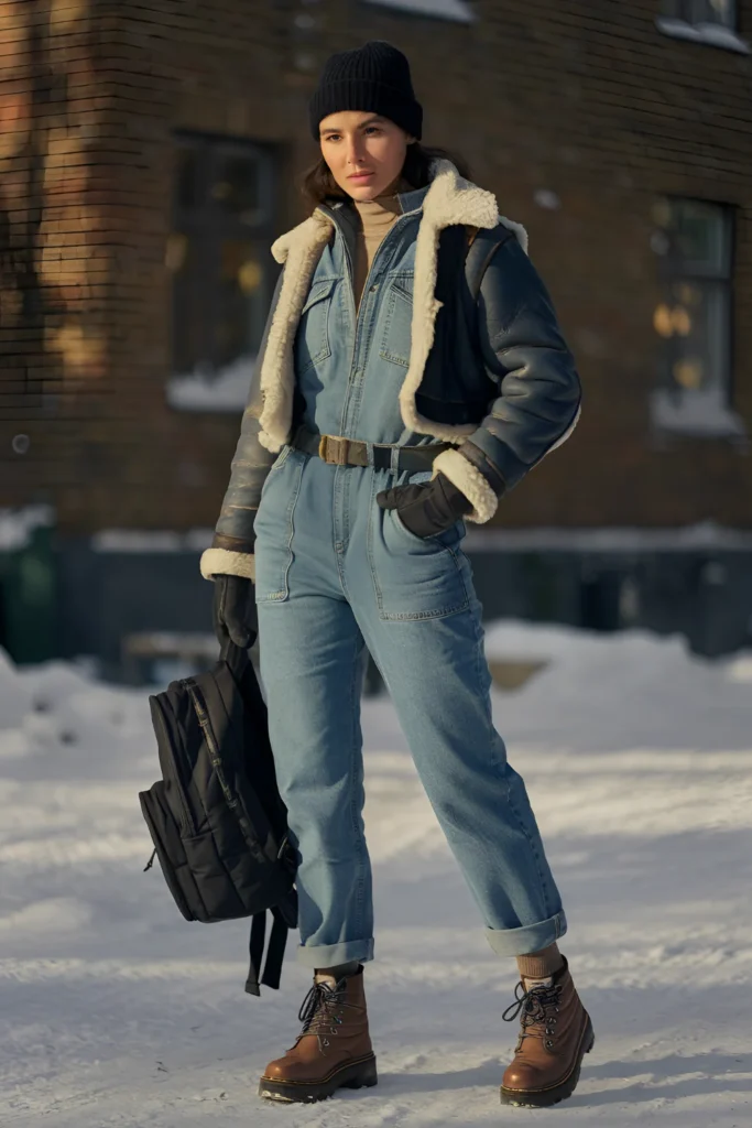 Stockholm Style Winter Jumpsuit Outfit