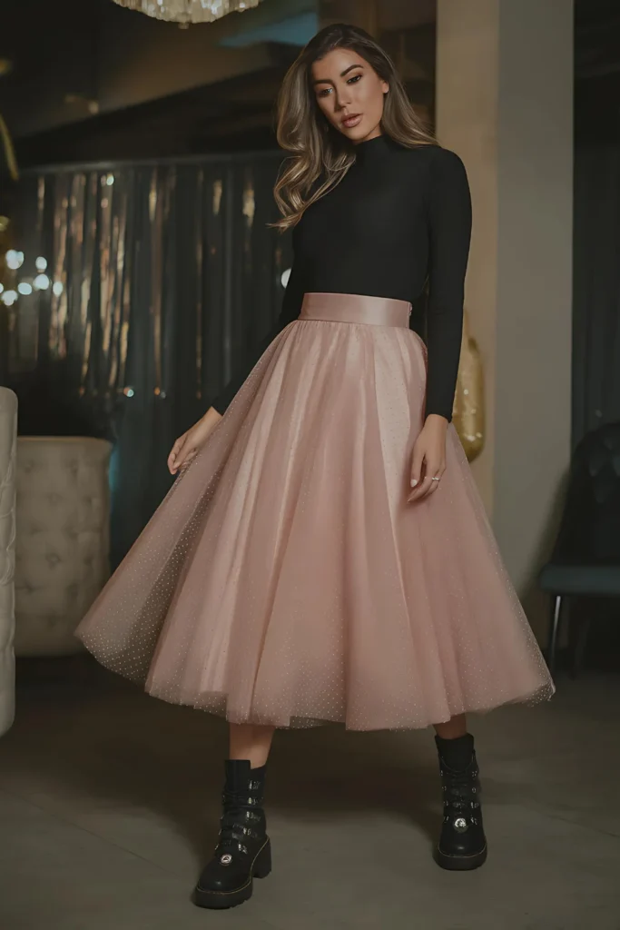 New Years Party Tulle Skirt Outfit