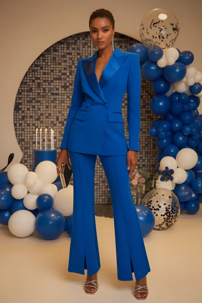 Winter Birthday Power Suit Outfit For Black Women