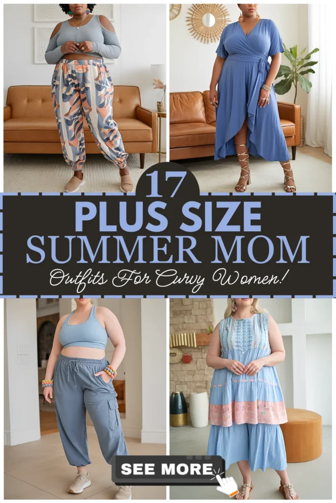 Plus Size Summer Mom Outfits For Curvy Women