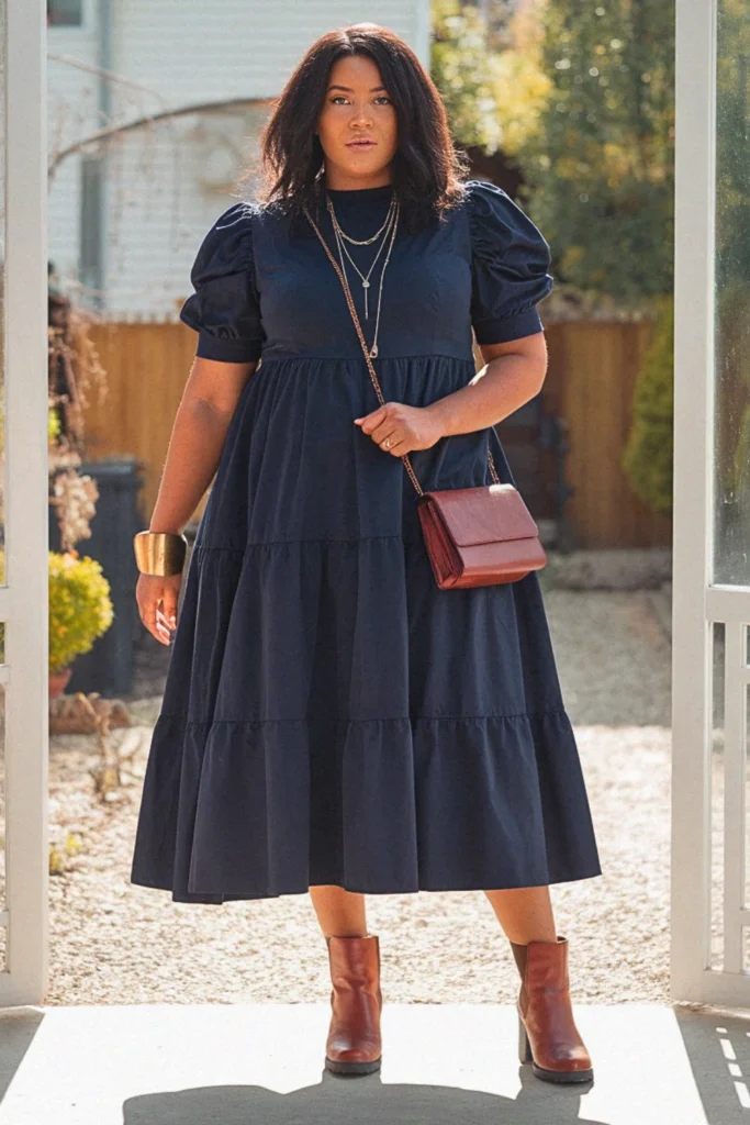 Plus Size Modern Prairie Dress Summer Outfit