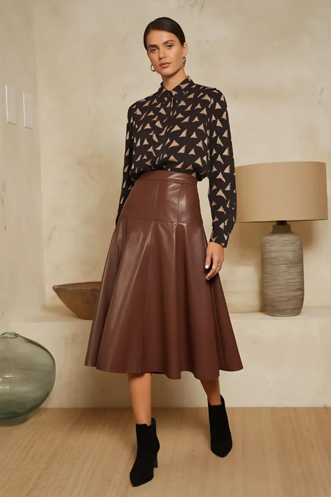 Classy New Years Eve Luxe Leather Outfit