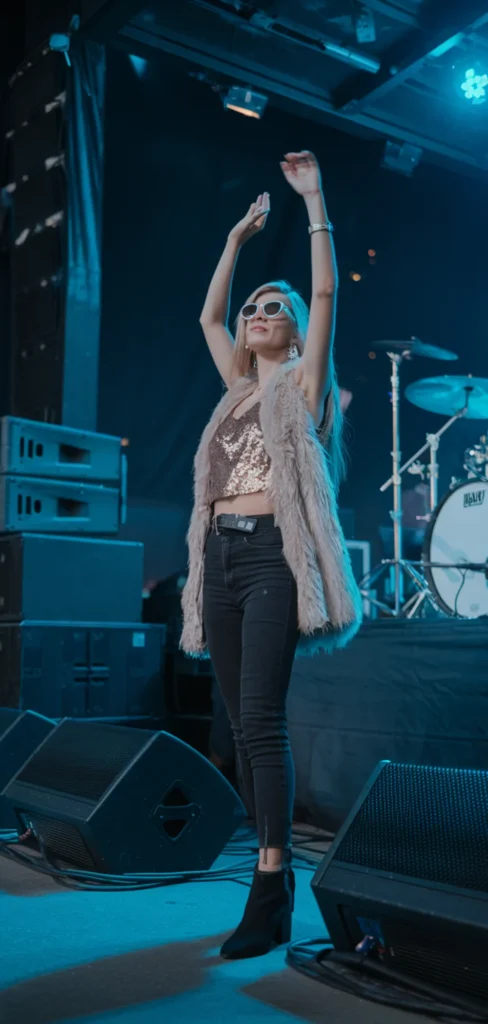 Winter Country Concert Sequins Outfit