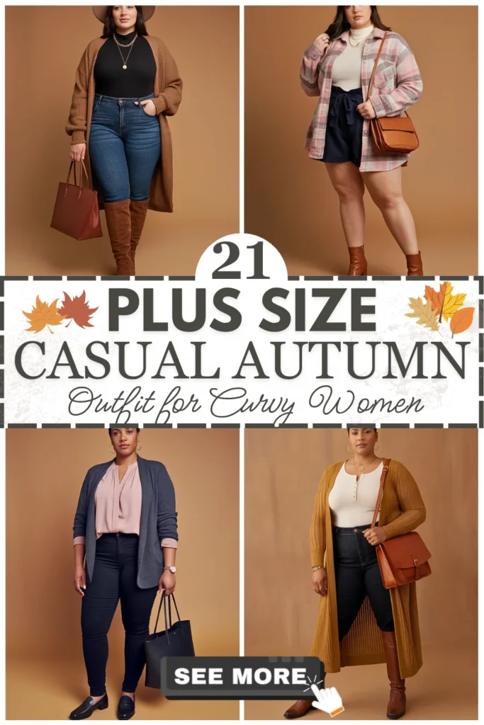 21 Plus Size Casual Autumn Outfits