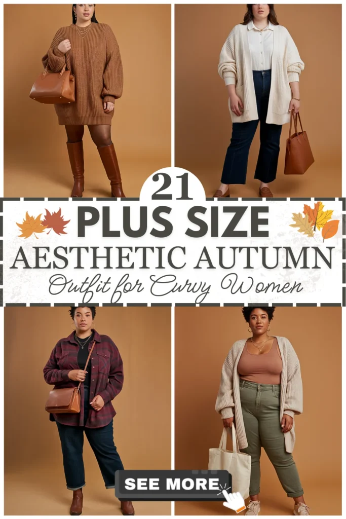 21 Plus Size Aesthetic Autumn Outfits