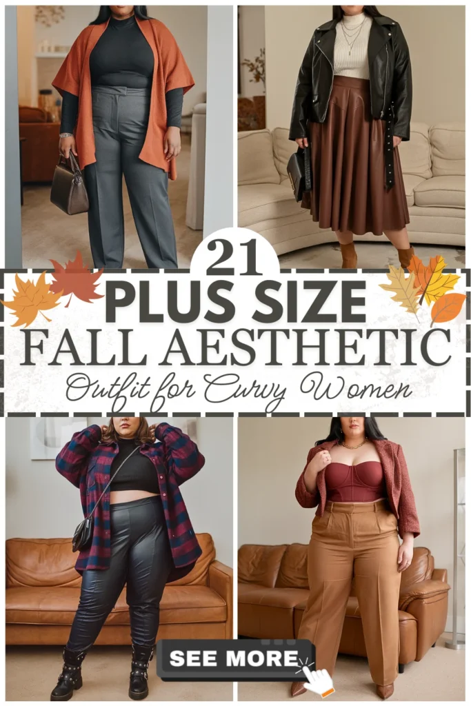 21 Plus Size Fall Aesthetic Outfits