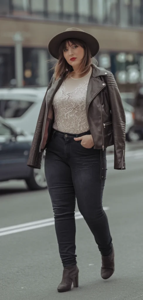 Leather and Lace Winter Country Concert Outfit