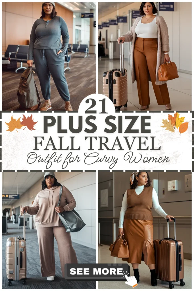 21 Plus Size Fall Travel Outfits