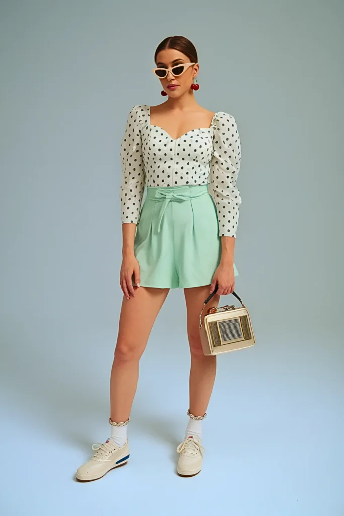 Vintage Retro Drive-In Cinema Spring Outfit