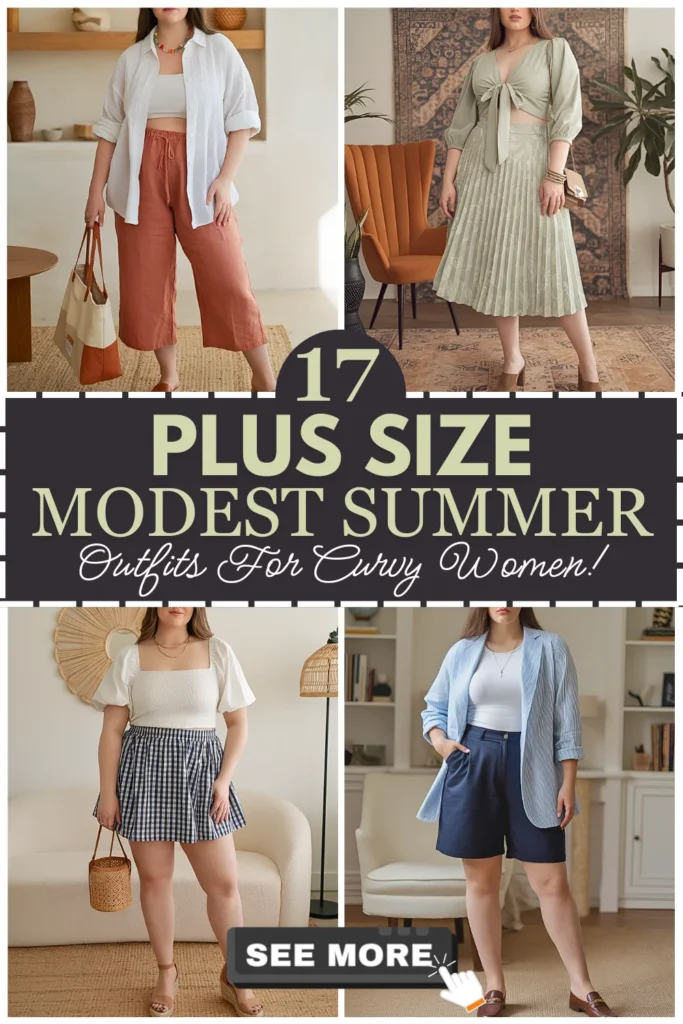Plus Size Modest Summer Outfits For Curvy Women