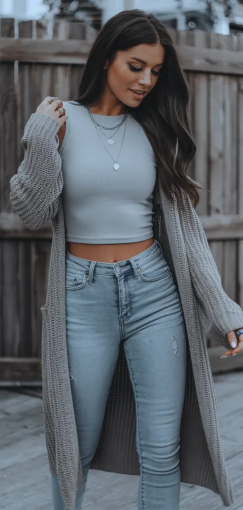 Winter Country Concert Crop Top Outfit
