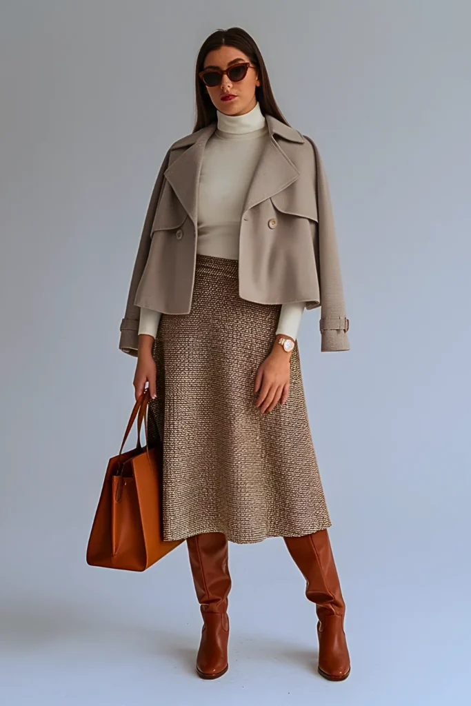 Spring Cashmere Turtleneck Classy Cold Birthday Outfit