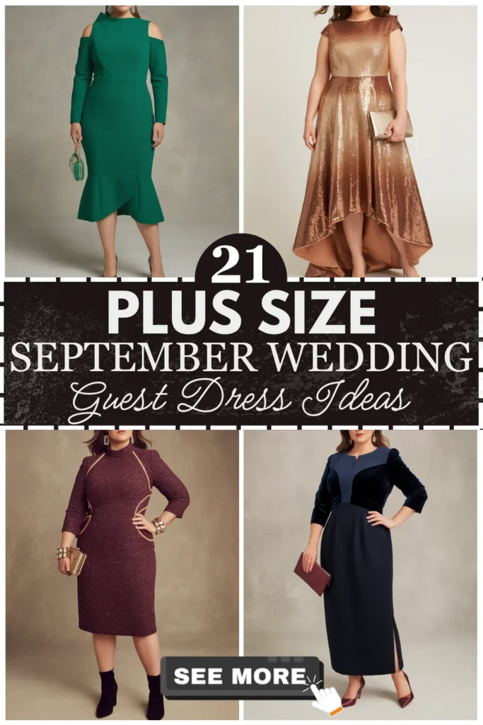 21 Plus Size September Wedding Guest Dresses