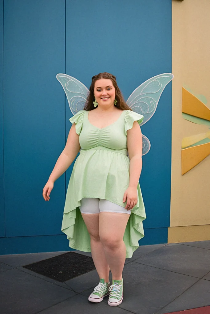 Plus Size Summer Tinkerbell Flutter Sleeve Tunic Disney Outfit
