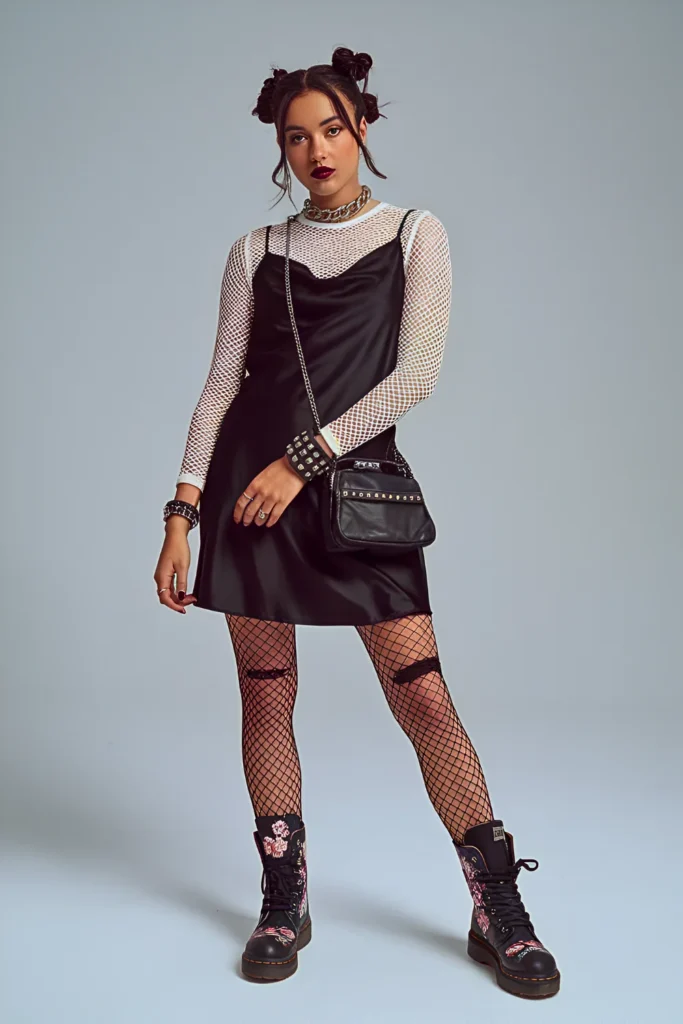 Grunge Cherry Blossom Festival Spring Outfit