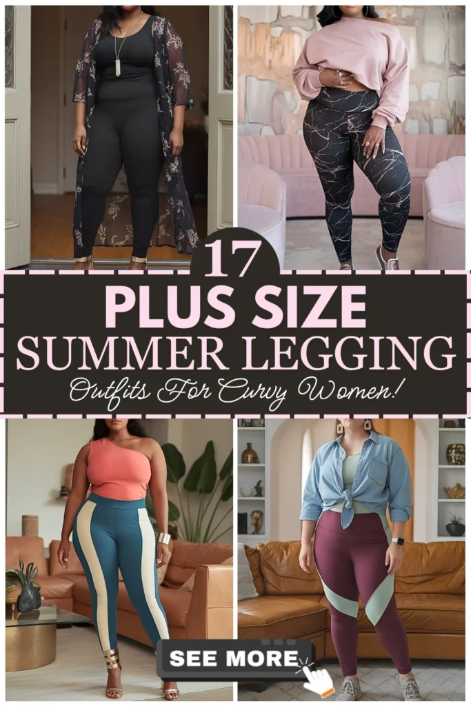 Plus Size Summer Legging Outfits For Curvy Women