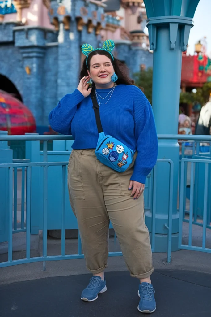 Plus Size Fall Stitch Hawaiian Comfort Disney Outfit