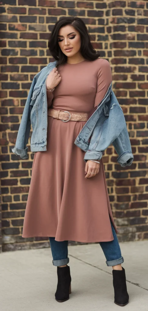 Winter Country Concert Midi Dress Outfit