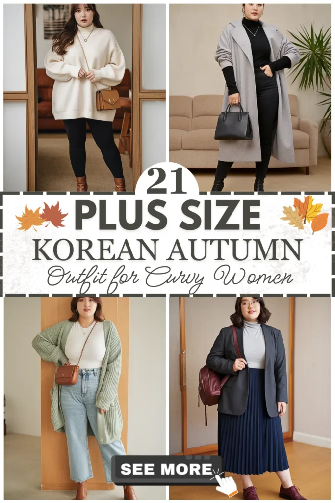 21 Plus Size Korean Autumn Outfits