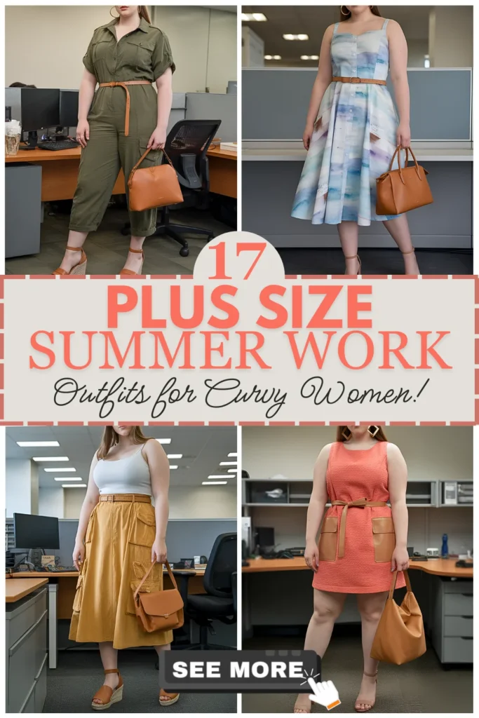 Plus Size Summer Work Outfits For Curvy Women