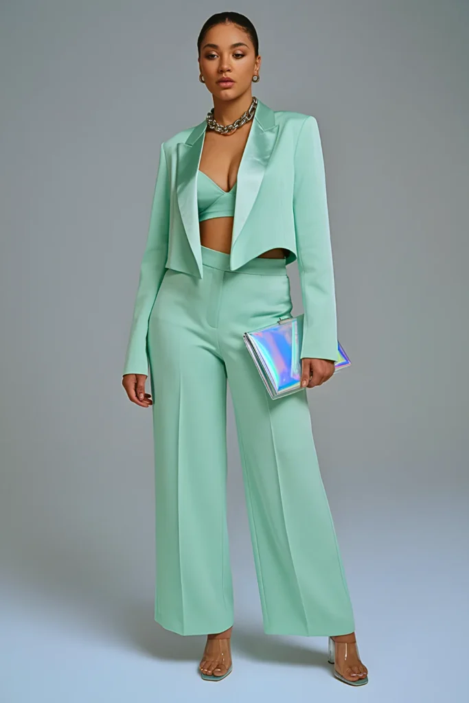 Spring Pastel Power Suit Work Outfit