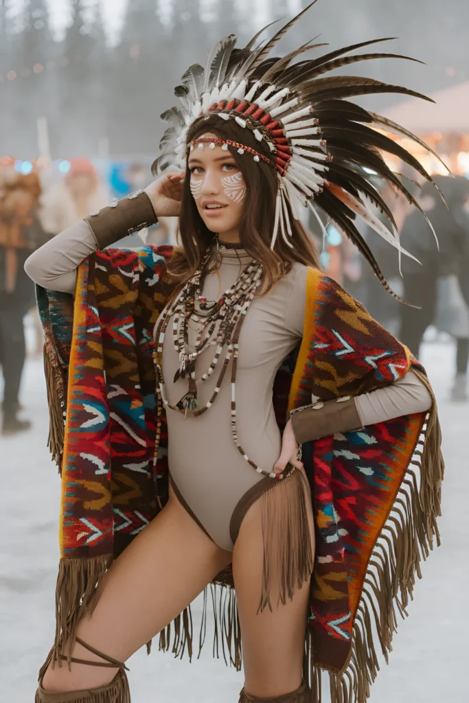 Winter Tribal Outfit For Rave Festivals