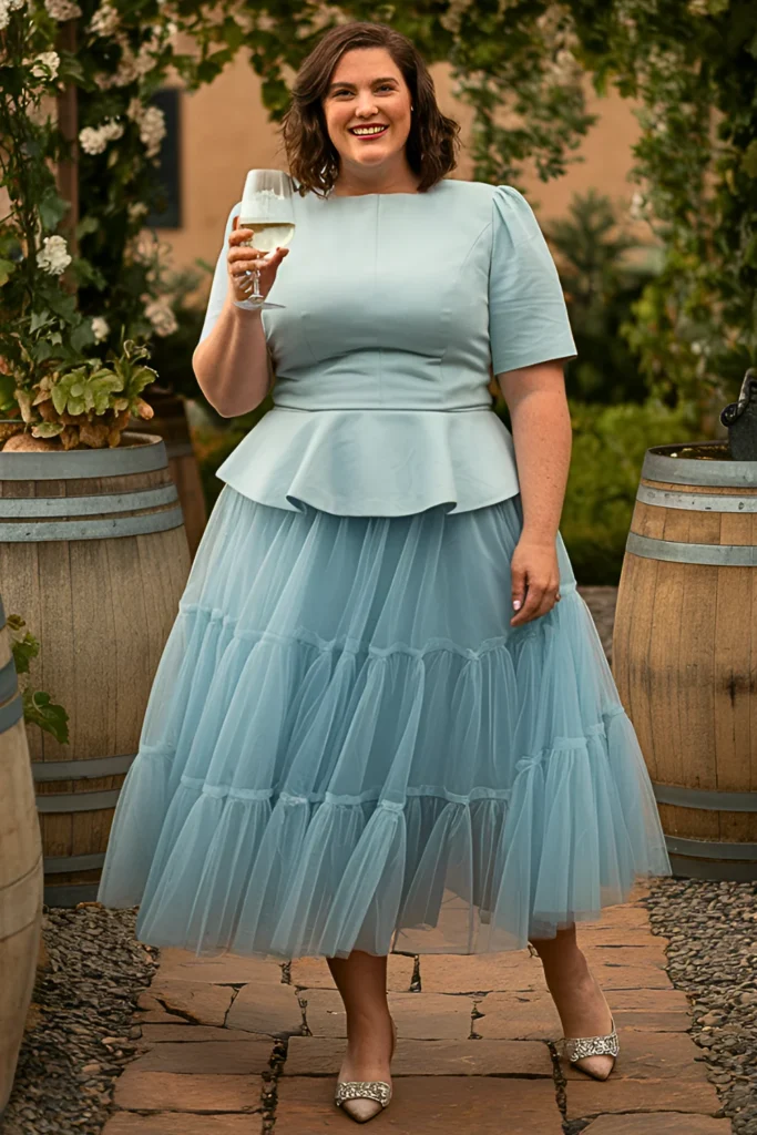 Plus Size Modern Princess Spring Winery Outfit