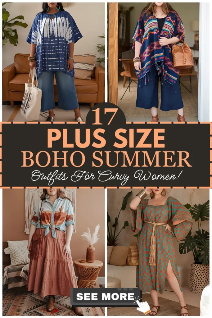 Plus Size Boho Summer Outfits For Curvy Women