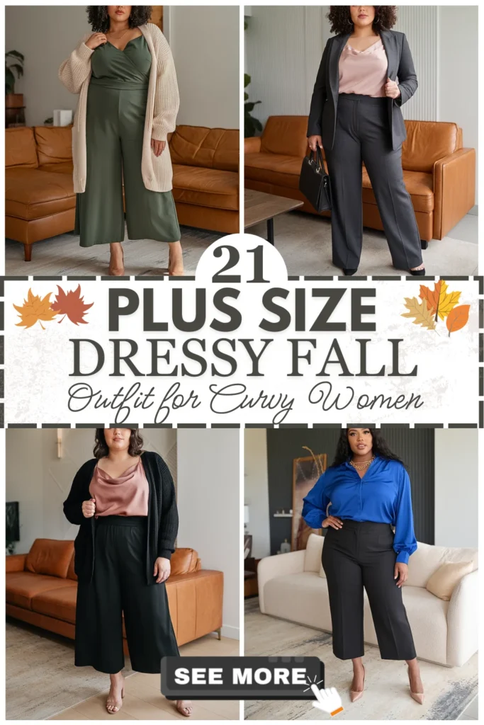 21 Plus Size Dressy Fall Outfits