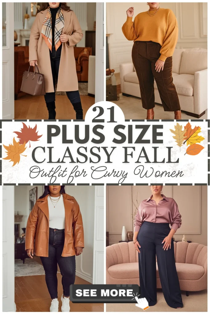 21 Plus Size Classy Fall Outfits