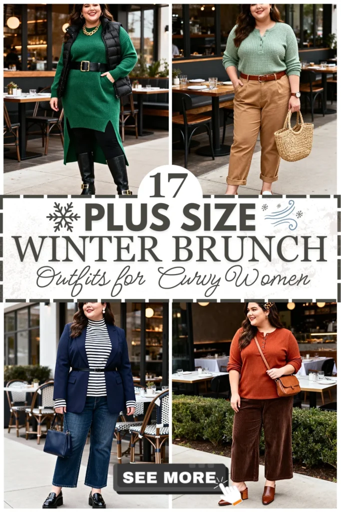 17 Plus Size Winter Brunch Outfits