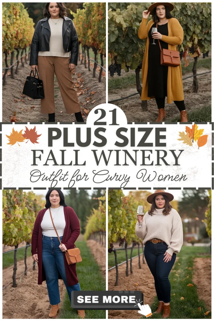 21 Plus Size Fall Winery Outfits