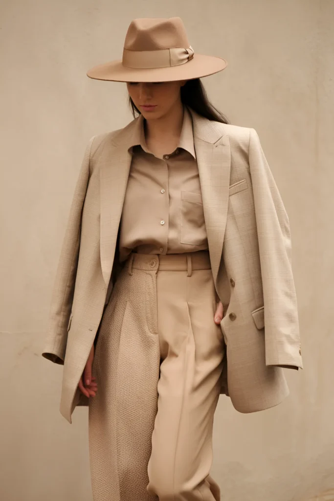 Winter Casual all-beige Outfit