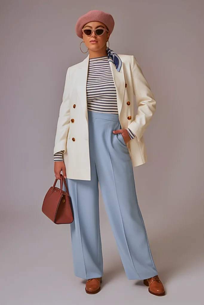 Vintage Parisian CafeÌ Terrace Spring Outfit