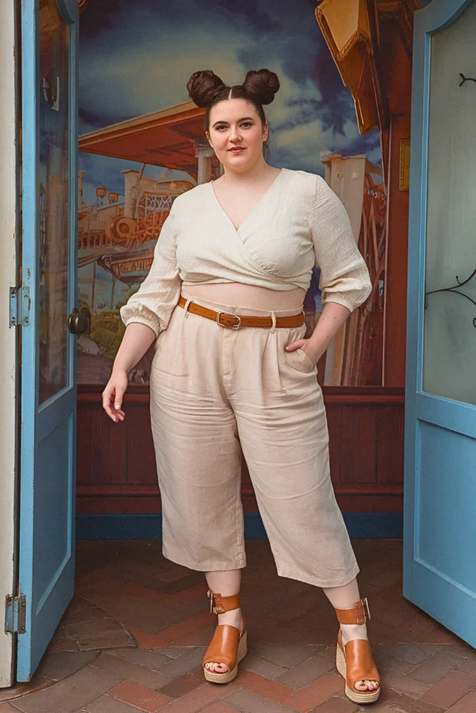 Plus Size Summer Star Wars Rey-Inspired Gauze Disney Outfit