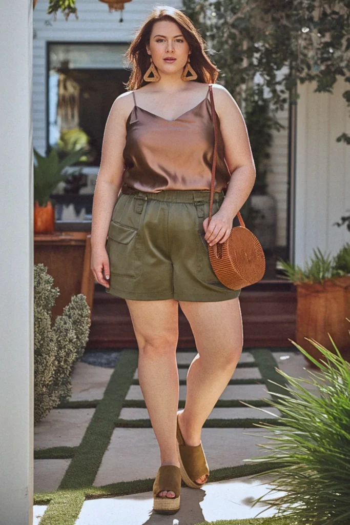 Plus Size Mixed Media Summer Outfit