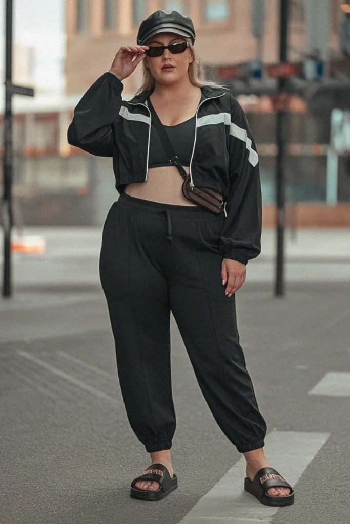 Plus Size Luxury Sport Streetwear Outfit