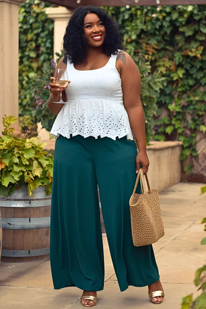 Plus Size Garden Party Spring Winery Outfit