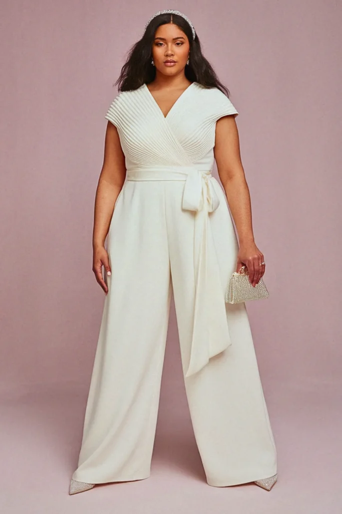 Plus Size Jumpsuit Wedding Dress