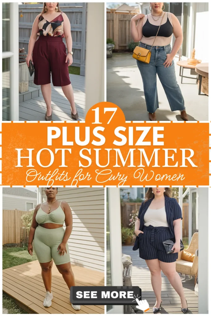 Plus Size Hot Summer Outfits For Curvy Women