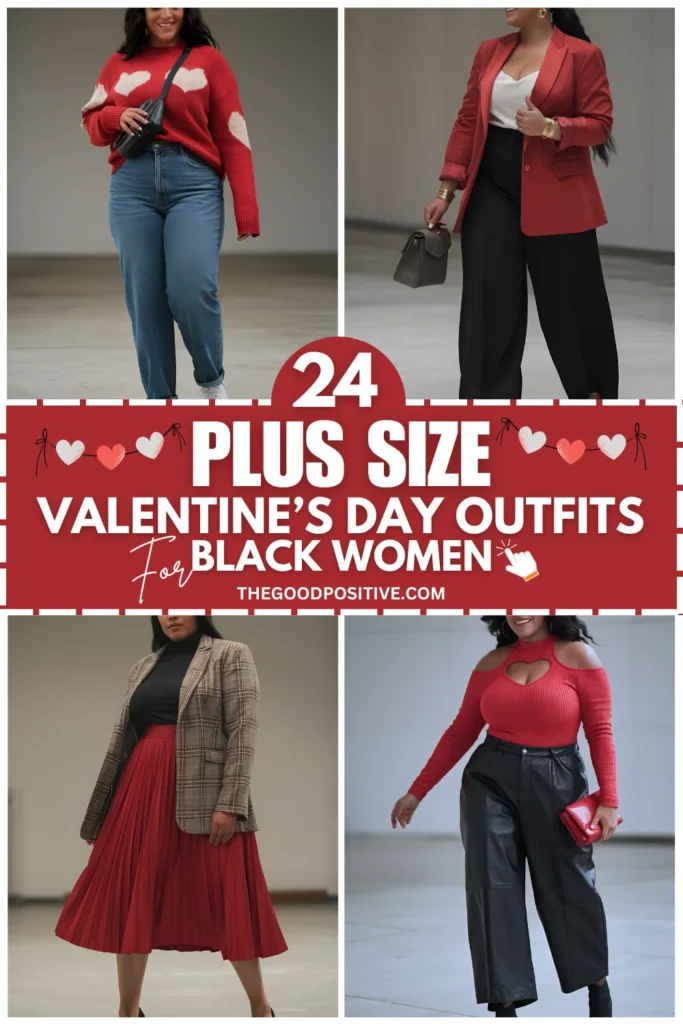 Plus Size Valentine's Day Outfits For Black Women