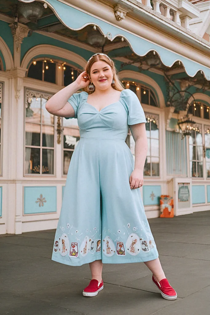 Plus Size Summer Alice In Wonderland Tea Party Disney Outfit