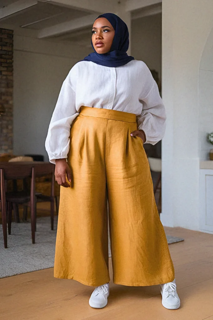 Museum Day Structured Linen Hijabi Outfit