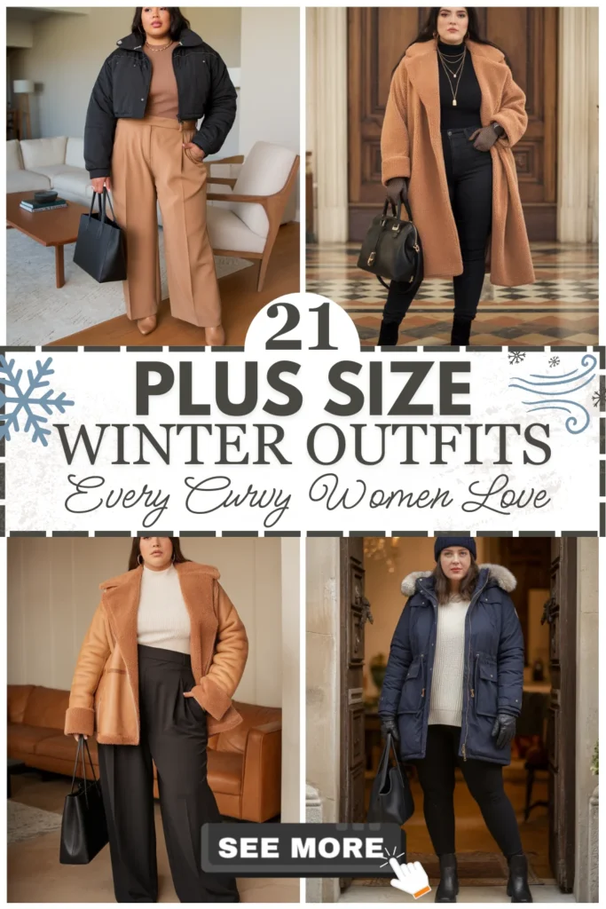 21 Plus Size Winter Outfits