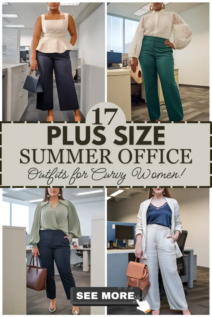Plus Size Summer Office Outfits For Curvy Women