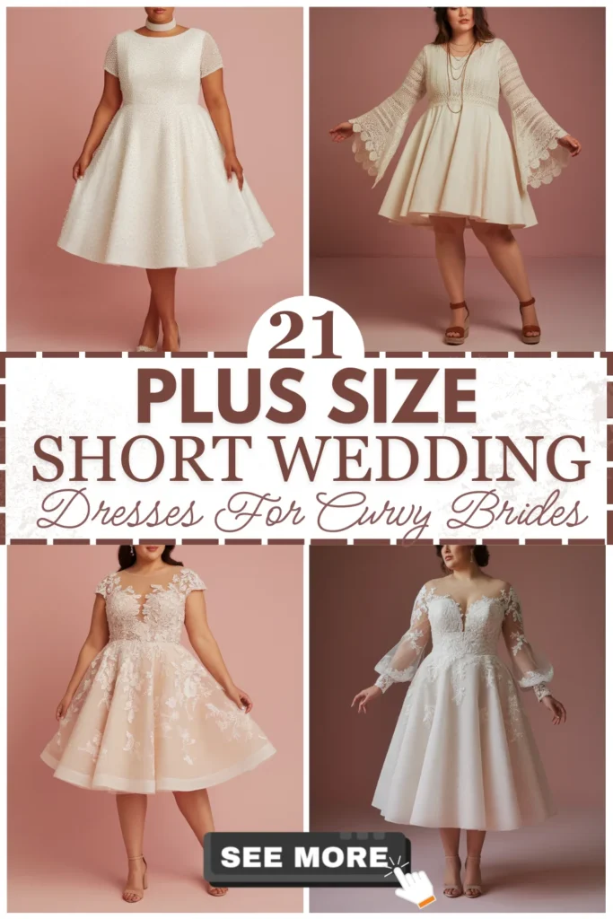 21 Plus Size Short Wedding Dresses