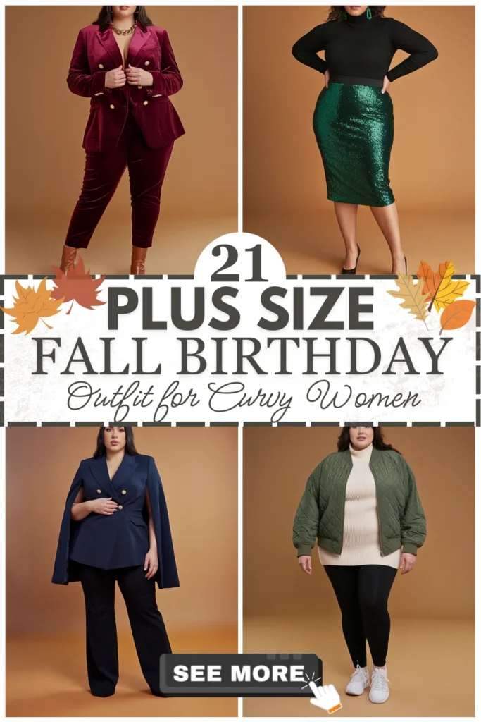 21 Plus Size Fall Birthday Outfits