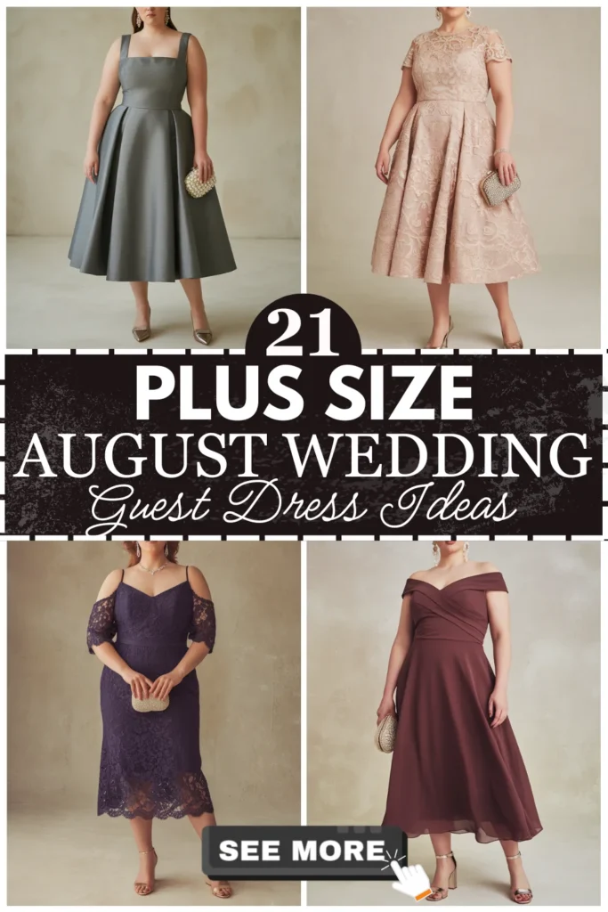 Plus Size August Wedding Guest Dresses