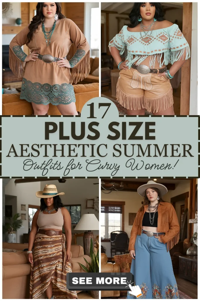 Plus Size Summer Cowgirl Outfits For Curvy Women
