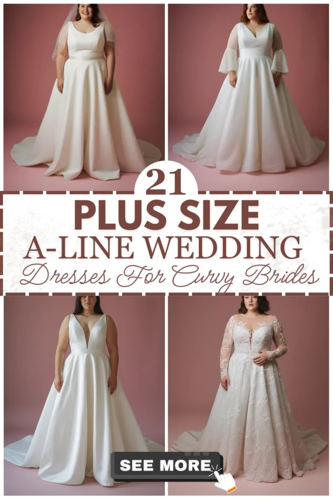 21 Plus Size A-Line Wedding Dresses
